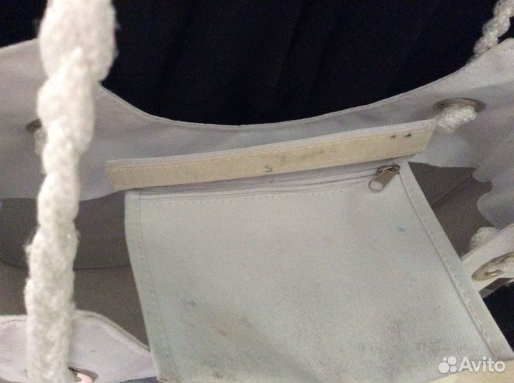 Сумка пляжная из льна с пропиткой(Оксфорд)