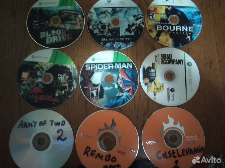 Продам диски для PS 2 и Хбокс 360