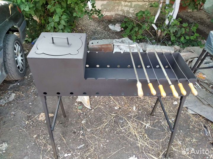 Мангал с подказанником на 6 литров