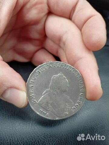 1 рубль серебро 1755 ммд