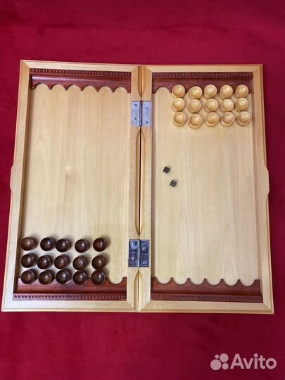 Нарды деревянные резные ручной работы