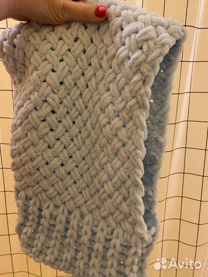 Шапка капор из ализе пуффи