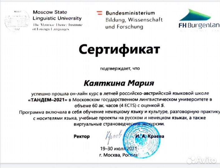 Репетитор по немецкому и английскому языкам