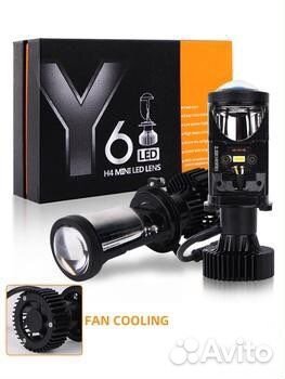 Led лампа h4 с линзой