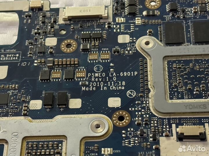 Материнская плата P5WE0 LA-9601P (GT540 2G)