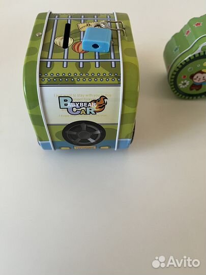 Копилка машинка металл