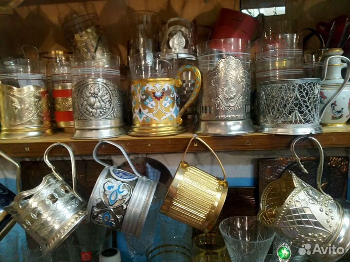Подстаканники мнц алюминий стаканы СССР