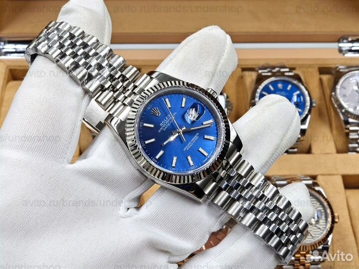 Rolex Datejust Blue 40mm Мужские механические часы