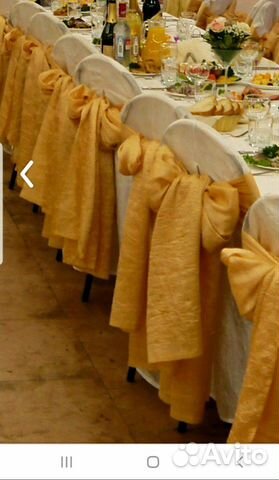 Чехлы на стулья на банкет