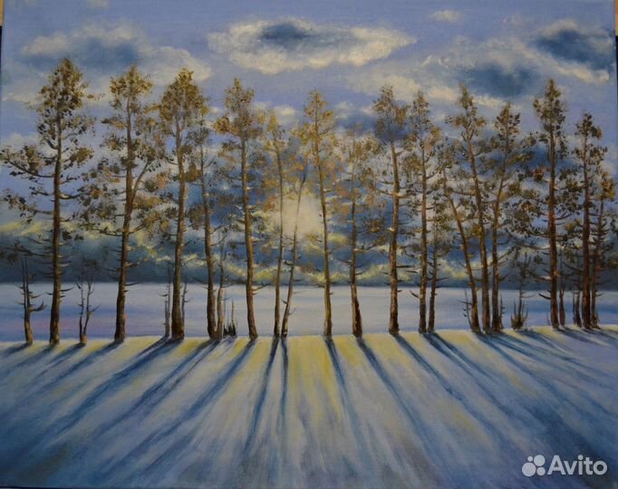 Картина маслом на холсте пейзаж