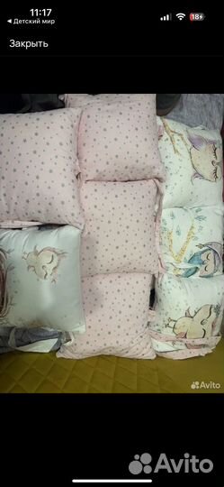 Бортики в детскую кроватку