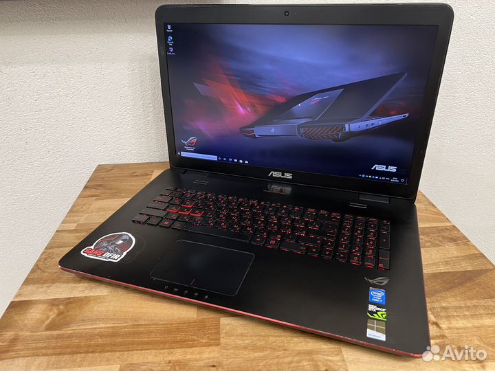 Гигант ROG 17.3 8 ядер i7 16Gb GTX 960M SSD+1500Gb
