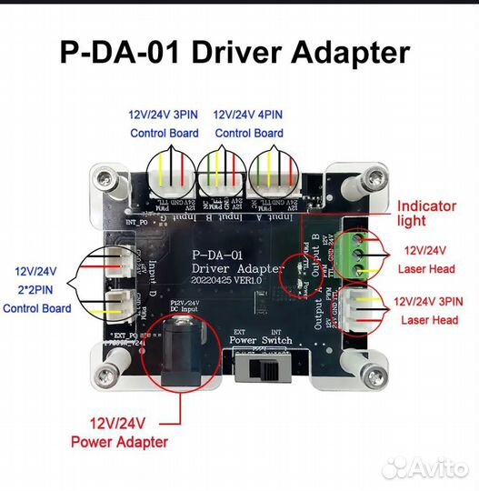 P-DA-01 плата адаптера