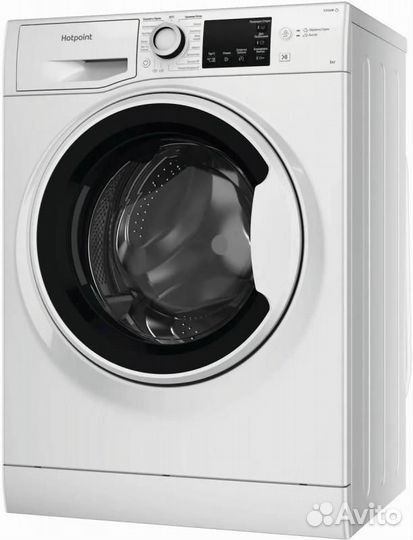 Стиральная машина hotpoint NSB 6015 W V RU, с паром, 6кг, 1000об/мин
