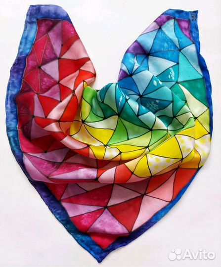 Шёлковый платок батик 