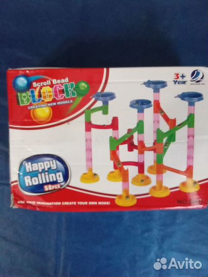 Конструктор Scroll bead block - Водопровод, 58 дет