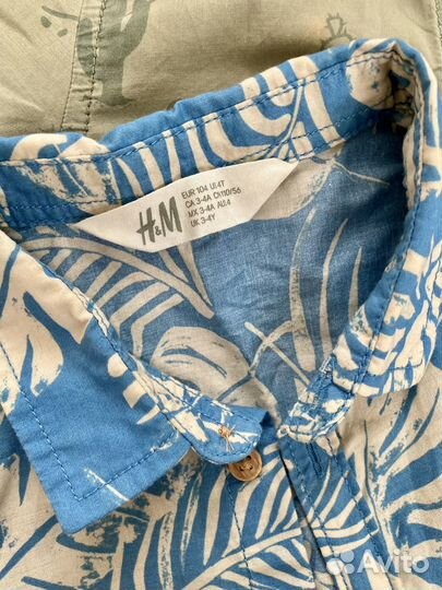 Рубашки летние для мальчика H&M