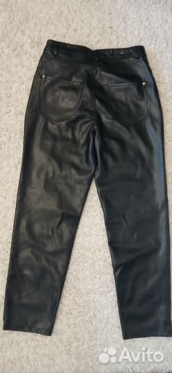 Кожаные брюки zara s