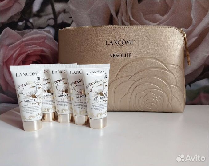 Lancome absolue.Крем для рук 3 шт.с косметичкой