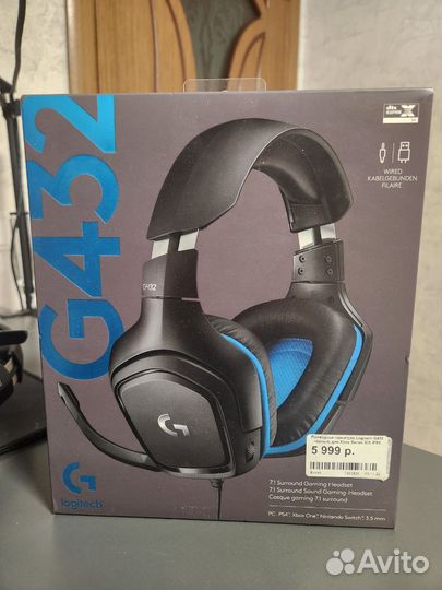 Наушники logitech g432