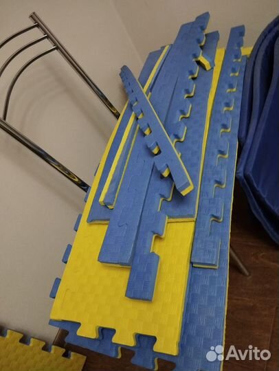 Будо мат 25 мм желто-синий