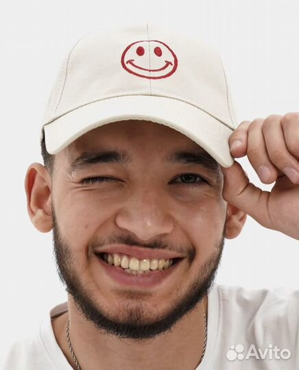 Кепка белая smile