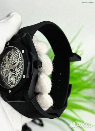 Наручные часы Hublot WHB3 чёрные (Арт.99308)