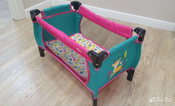Кроватка-манеж для куклы