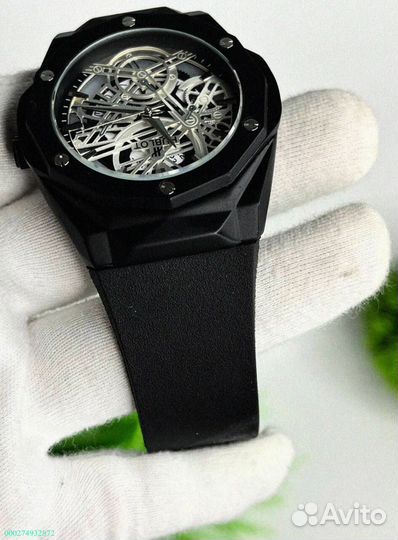 Наручные часы Hublot WHB3 чёрные (Арт.96540)