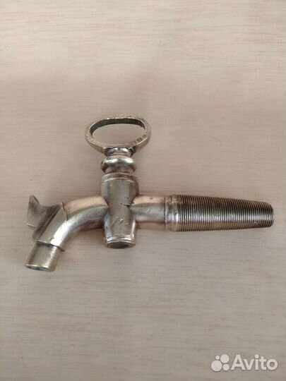 Старинный бочковой латуневый кран