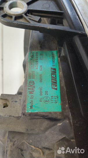 Фара (передняя) Fiat Doblo, 2007