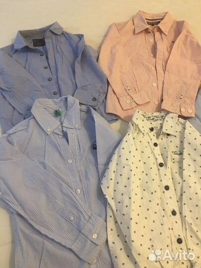 Рубашки а на мальчика 110 (5 штук)
