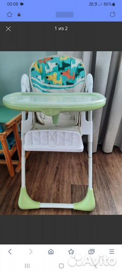 Стульчик для кормления, б/у