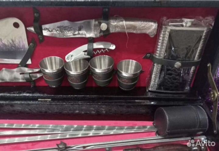 Шампурa подарочные в кейсе