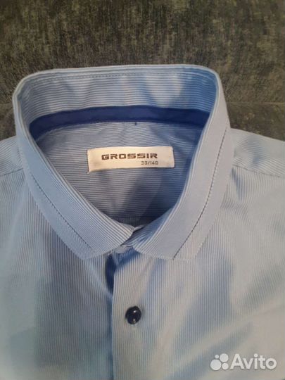 Школьная рубашка с коротким рукавом