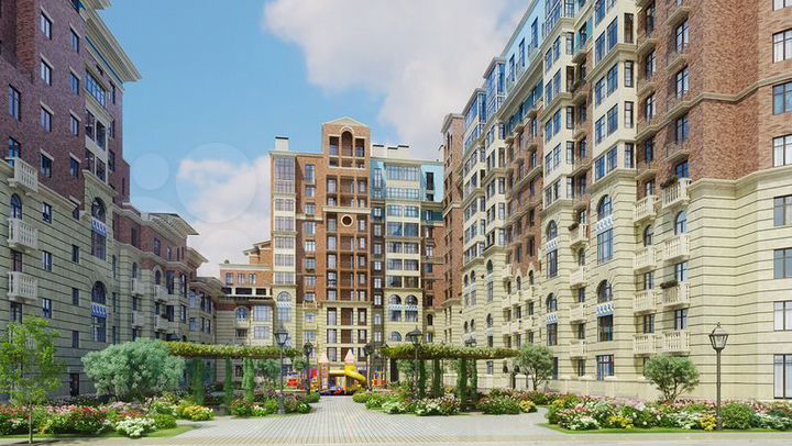 2-к. квартира, 55,2 м², 6/9 эт.