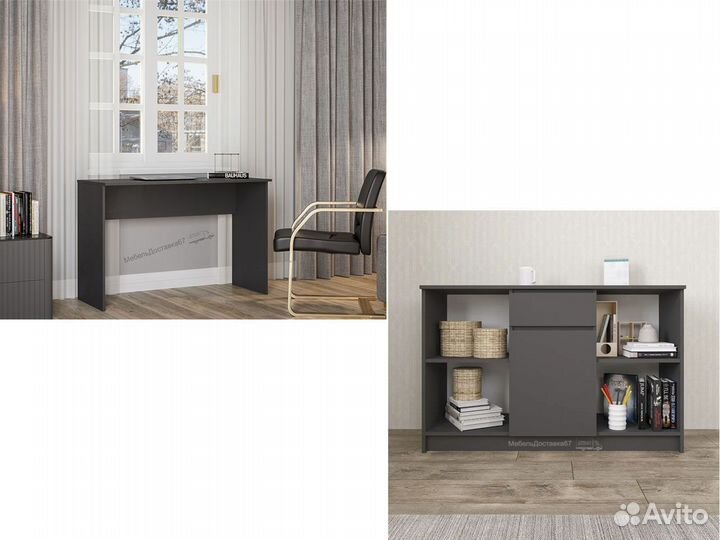 Угловой стол (120*120) белый (графит)