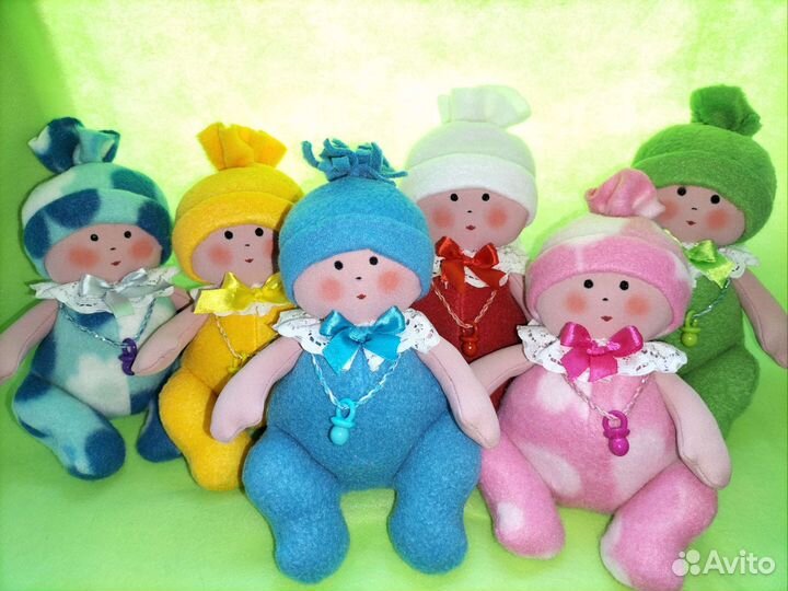 Игрушки куклы-пупсики руч.раб