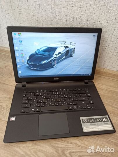 Универсальный Acer AMD 4ядра\500GB\R2\живая АКБ