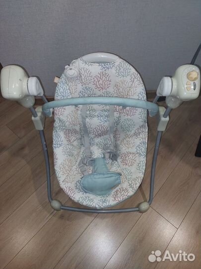 Детские электронные качели шезлонг