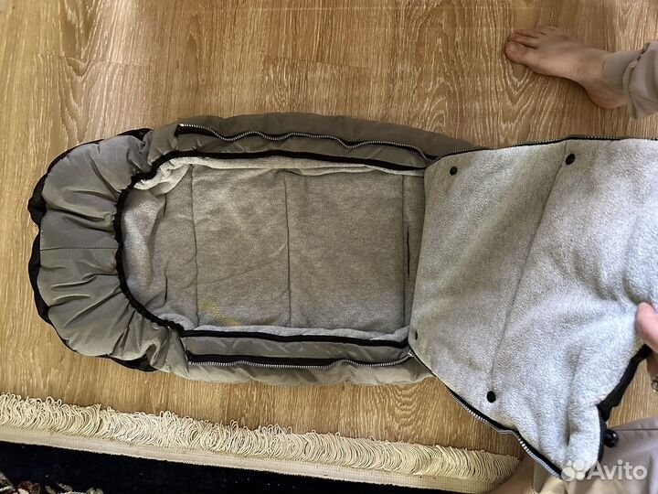 Кокон, конверт зимний в коляску, спальный мешок