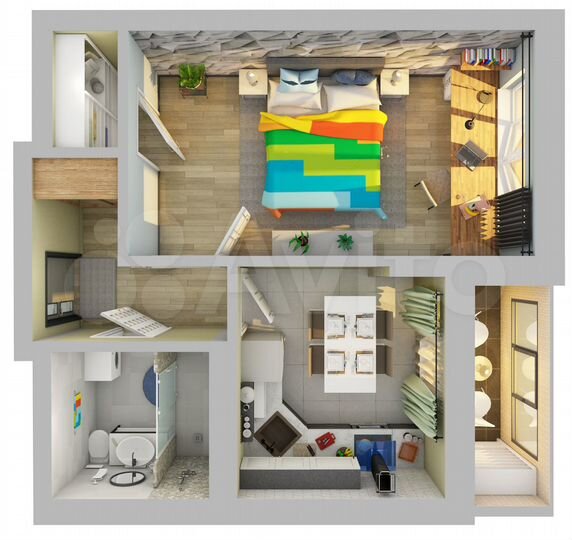 1-к. квартира, 35,9 м², 10/25 эт.