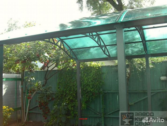 Навесы из металлочерепицы