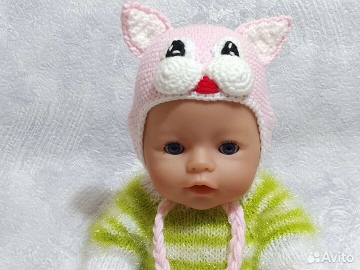 Шапочки для беби борн