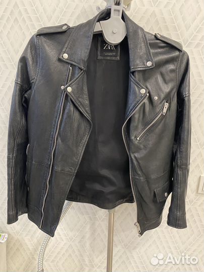 Куртка кожаная (натуральная) Zara