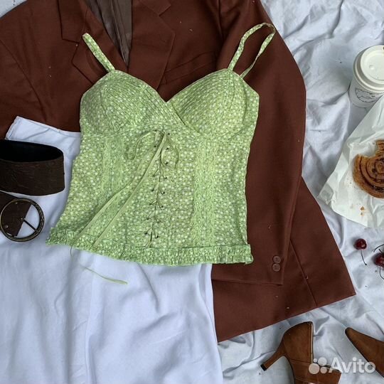 Топ корсет на шнуровке