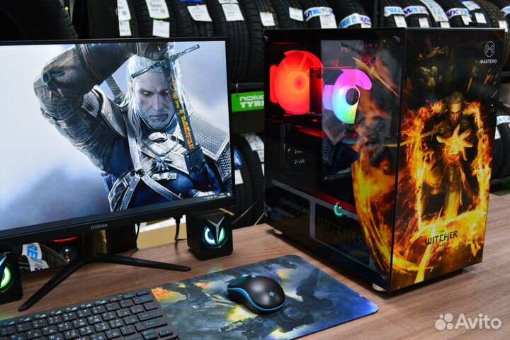 Мощный 6 ядер игровой системник+RX580+ssd 256+16gb