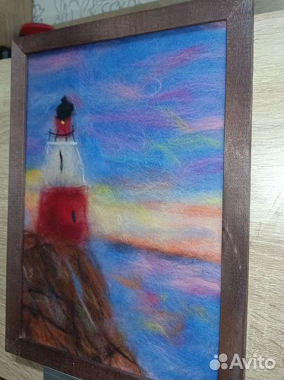 Картина из шерсти