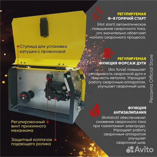 Сварочный полуавтомат саипа-200 Eurolux 3в1 с Tig