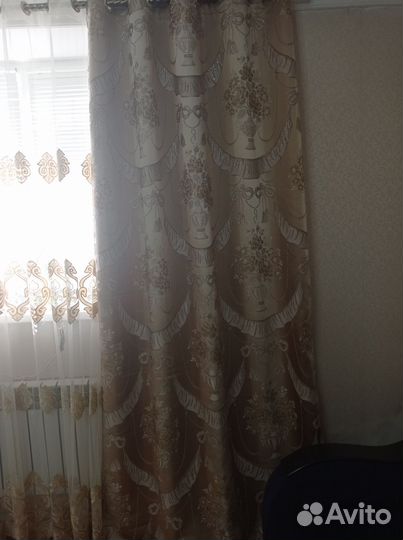 Комплект шторы и тюль бу